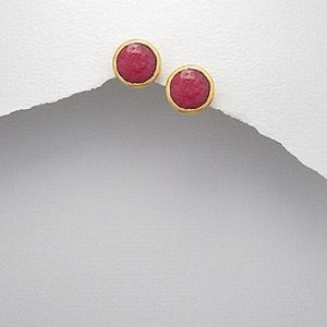 18K .5Micron Gold Over over brass w GemStones